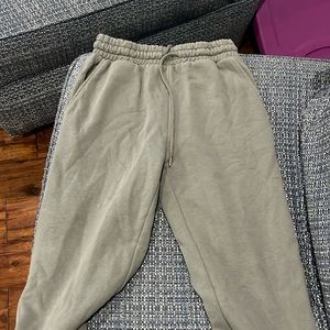 Juniors olive sweat pants